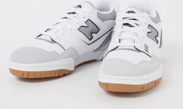 New Balance 550 sneaker van leer met suède details