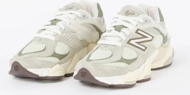 New Balance 9060 sneaker met mesh en suède details