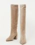 Nubikk Isa Bella Taupe Overknee Laarzen Beige Dames - Thumbnail 10