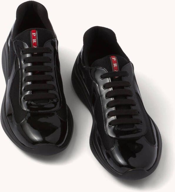 Prada America's Cup sneaker met leren details