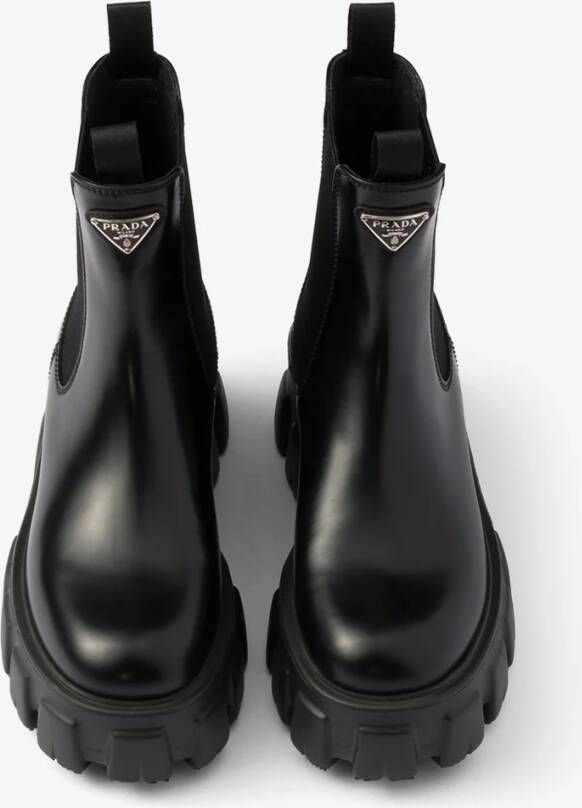 Prada Monolith chelsea boot van leer