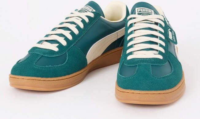 Puma Super Team sneaker van suède met leren details