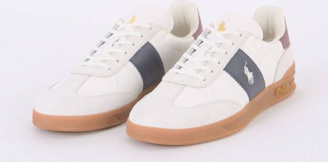 Ralph Lauren Sneaker van leer met logo