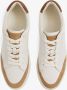 REISS Ashley sneaker van leer met details van suède - Thumbnail 2