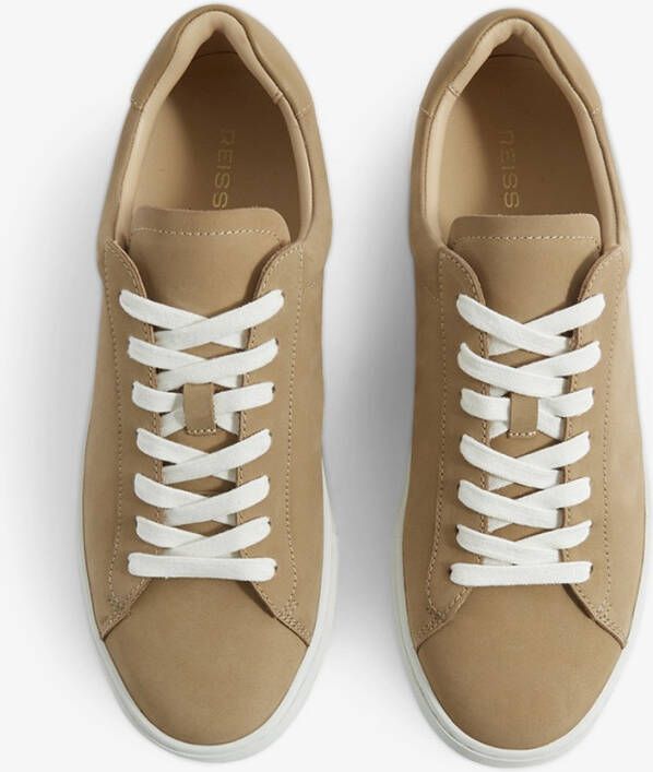 REISS Finley sneaker van leer