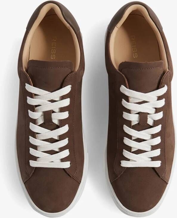 REISS Finley sneaker van leer