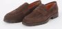 SANTONI Loafers Heren Sue Penny Loafer Gz Maat: 43 Materiaal: Suède Kleur: Bruin - Thumbnail 5