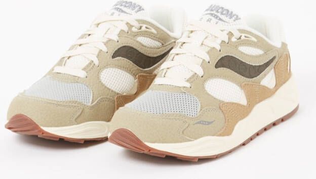 Saucony Grid Shadow 2 sneaker met suède en leren details