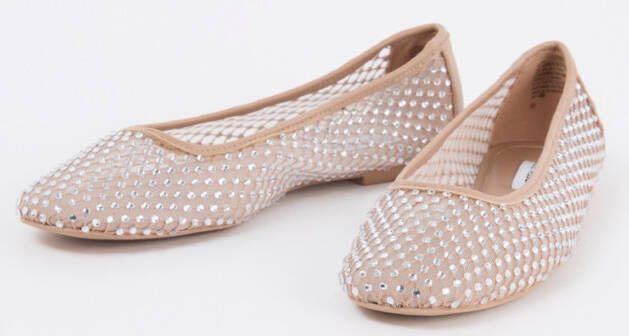 Steve Madden Auden ballerina van mesh met strass