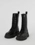 Steve Madden Chunky Zwarte Veterschoenen Black Dames - Thumbnail 4