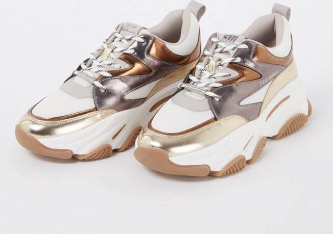 Steve Madden Progressive sneaker met metallic finish