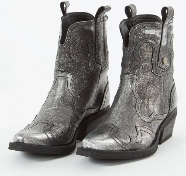 Steve Madden Waynoa cowboylaars van leer met metallic finish