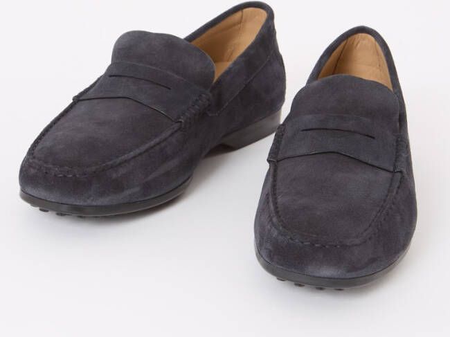 TOD'S Gomma loafer van kalfssuède