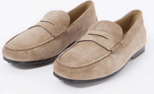 TOD'S Mocassino Gomma loafer van kalfssuède