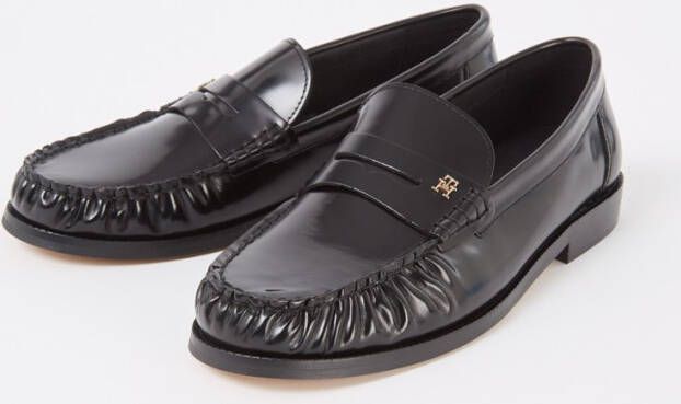 Tommy Hilfiger Leren loafers met logo-applicatie model 'ABRASIVATO'