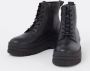 Tommy Hilfiger Biker boot van leer met plateauzool - Thumbnail 3