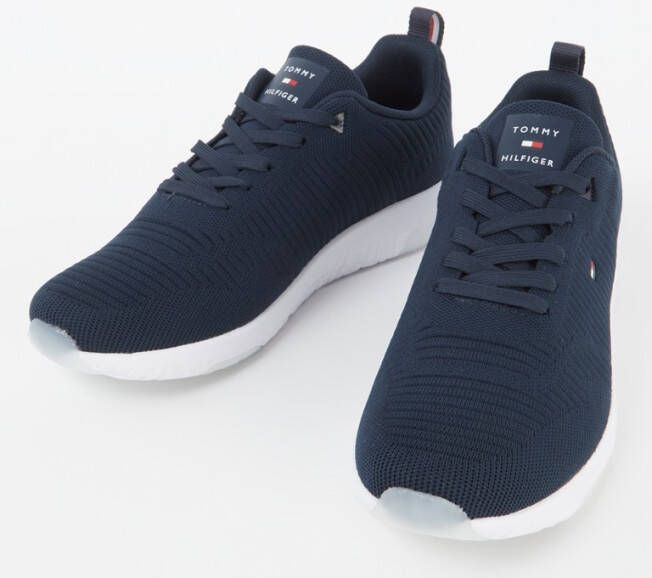 Tommy Hilfiger Corporate Knit sneaker met gebreid bovenwerk