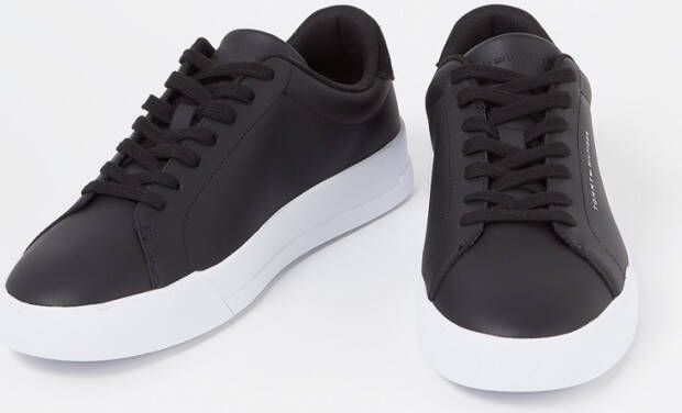 Tommy Hilfiger Court sneaker van leer met suède details en logo