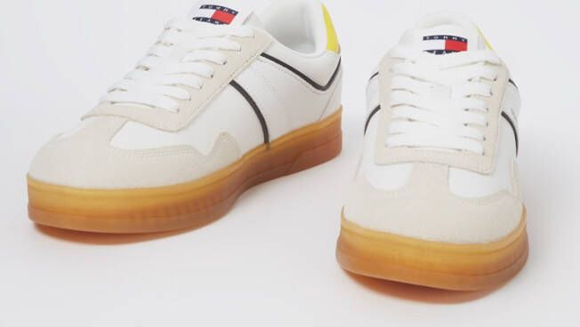 Tommy Hilfiger Retro Cupsole sneaker van leer met suède details