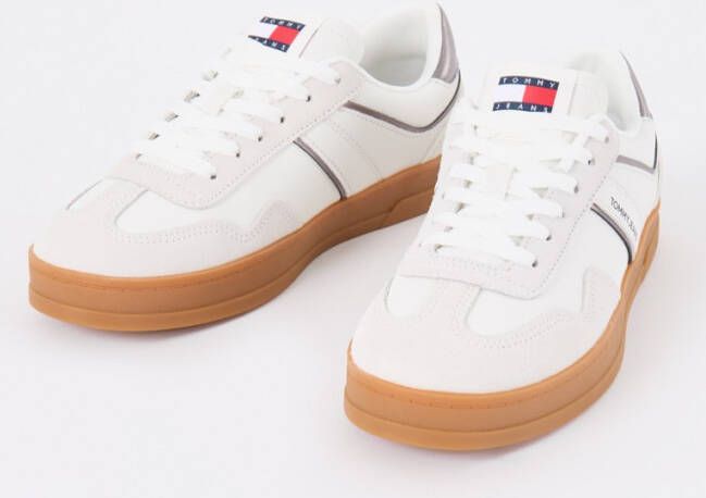 Tommy Hilfiger The Greenwich sneaker met leren details en logo