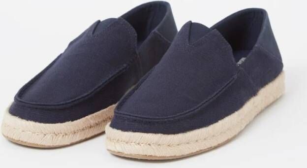 TOMS Alonso espadrille van canvas met suède details