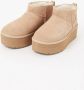 UGG CLASSIC ULTRA MINI PLATFORM W Volwassenen Gevoerde laarzenSnowbootsDames laarzen Wit beige - Thumbnail 16