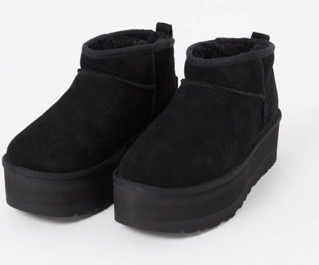 Ugg Classic Ultra Mini Platform enkellaarsje van suède