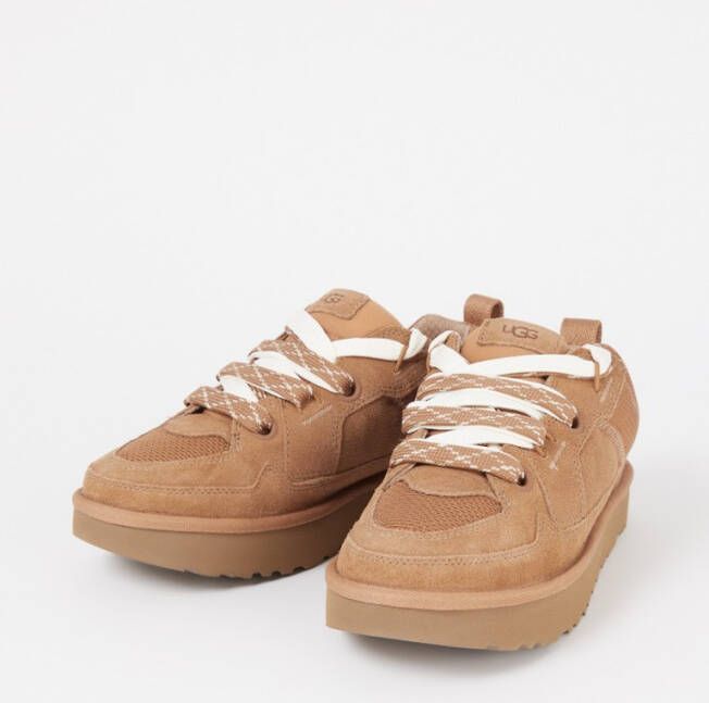 Ugg Lo Lowmel sneaker van suède met mesh details