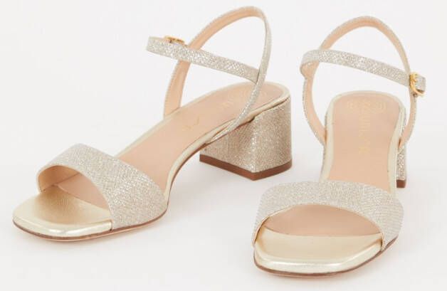 Unisa Kirk sandalette van leer met strass