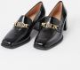 Unisa Megan Loafers Instappers Dames Zwart - Thumbnail 8