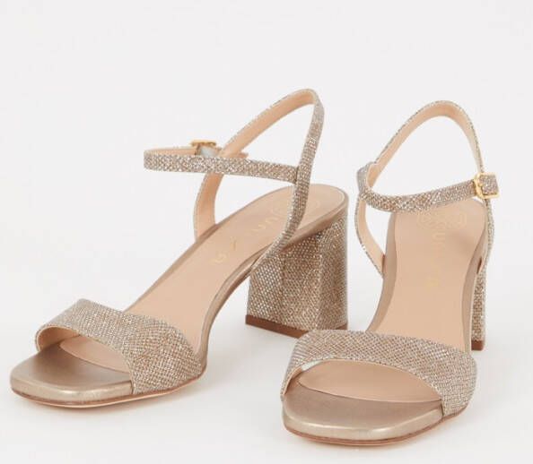 Unisa Moraty sandalette van leer met strass