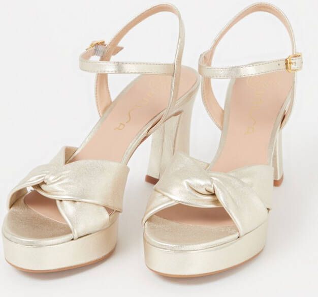 Unisa Sandalette van leer met metallic finish - Foto 14