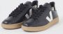 Veja V-12 Leren Sneakers Zwart Wit Black Heren - Thumbnail 17