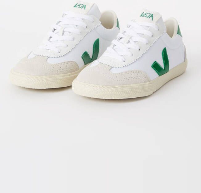 Veja Volley sneaker van canvas met suède details