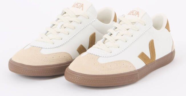 Veja Volley sneaker van leer met suède details