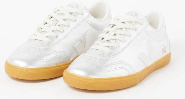 Veja Volley x NK sneaker van leer met metallic finish