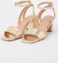 Whistles Eden sandalette van geitenleer met metallic finish - Thumbnail 2