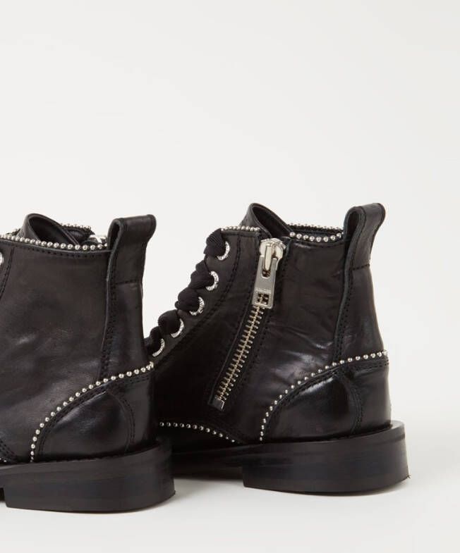 Zadig&Voltaire Laureen veterboot van leer