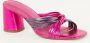 FABIENNE CHAPOT Muiltjes Dames Monica Knot Mule Maat: 38 Materiaal: Leer Kleur: Roze - Thumbnail 3