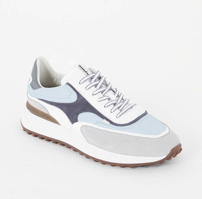 Floris van Bommel Noppi sneaker van leer met mesh details