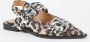 Ganni Leopard Print Buckle Ballerina Flats Brown Dames - Thumbnail 2