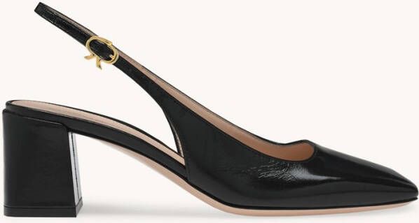 Gianvito Rossi Freeda 55 slingback van lakleer