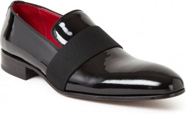 Giorgio Penny loafer van leer met lakfinish