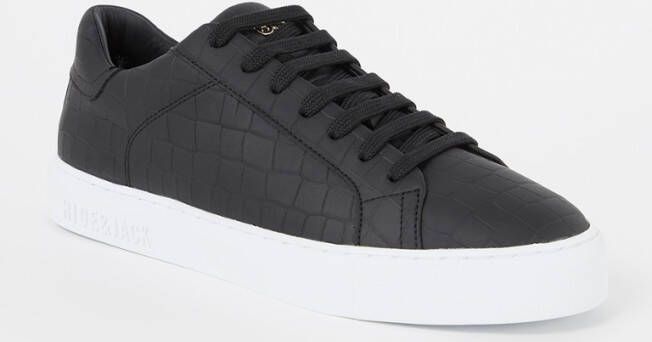 Hide&Jack Essence sneaker van kalfsleer met crocostructuur