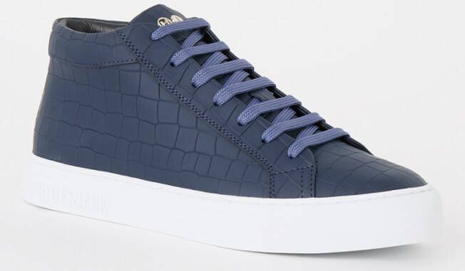 Hide&Jack Essence sneaker van leer met crocostructuur