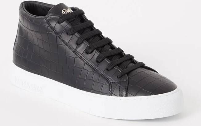 Hide&Jack Essence sneaker van leer met crocostructuur