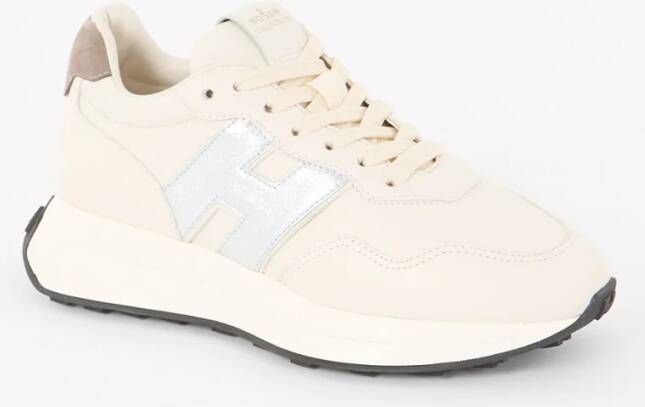 Hogan Sneaker van leer met metallic details