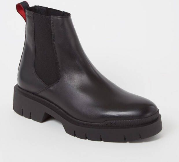 Hugo Boss Denzel chelsea boot van leer