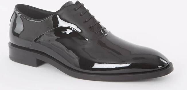 Hugo Boss Evening Oxford veterschoen van kalfsleer met lakfinish