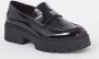 Hugo Boss Kris loafer van lakleer met plateauzool - Thumbnail 1